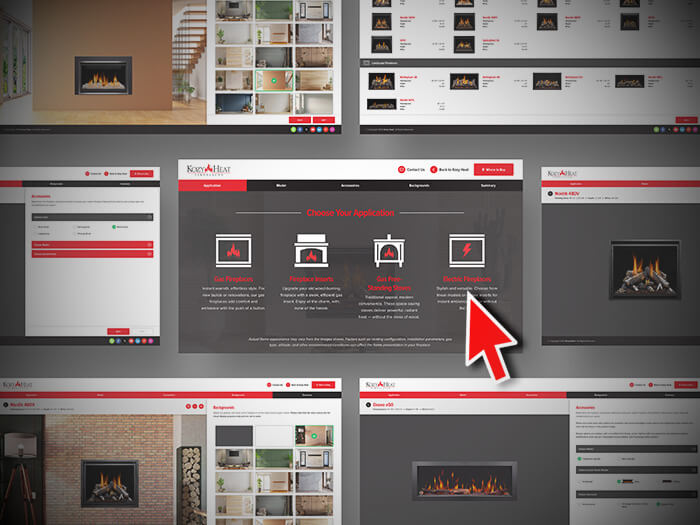 Built to customize: How Kozy Heat’s fireplace builder turns browsers into buyers