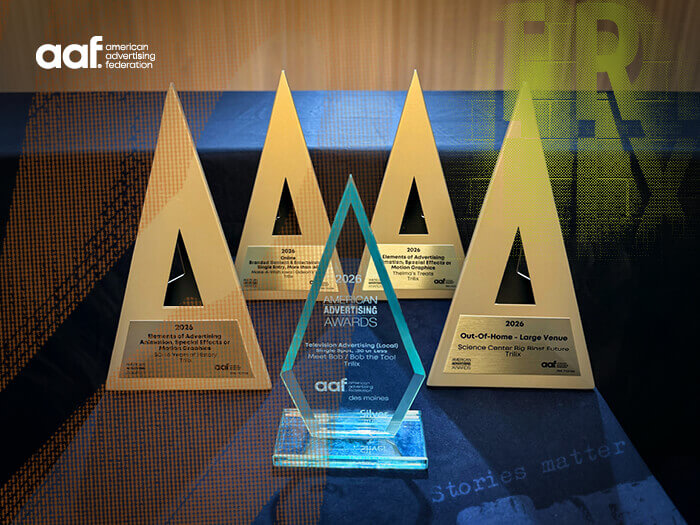 Bringing home the hardware from the American Advertising Awards